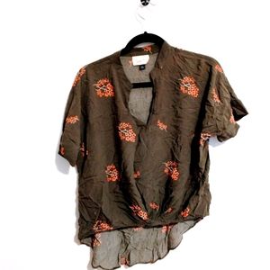 Universal thread floral drapes from top size small